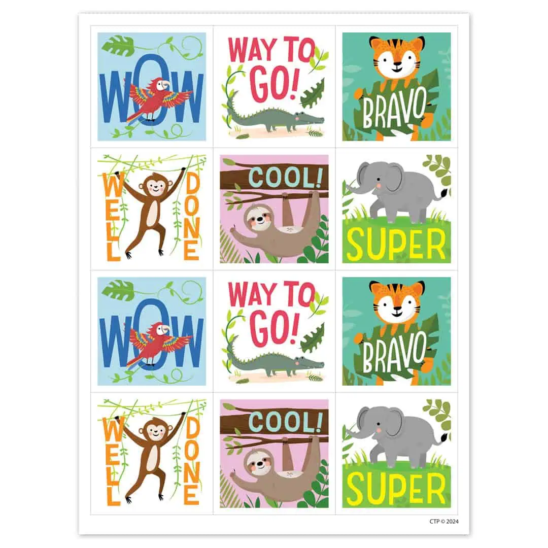 10947_1.jpg Jungle Friends Rewards (Jungle Friends) Reward Stickers - Image 1
