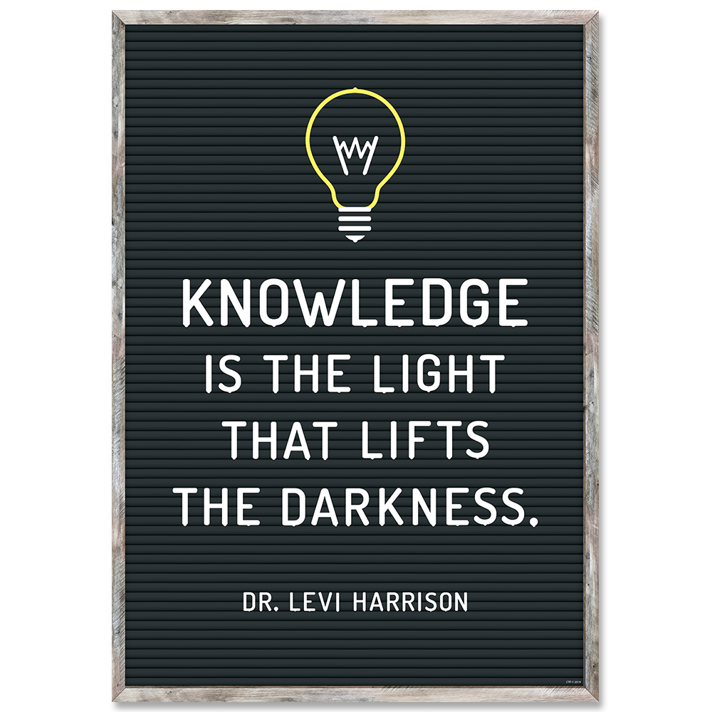 CTP-8779 المعرفة هي النور لوحة تشجيعية - الصورة 1