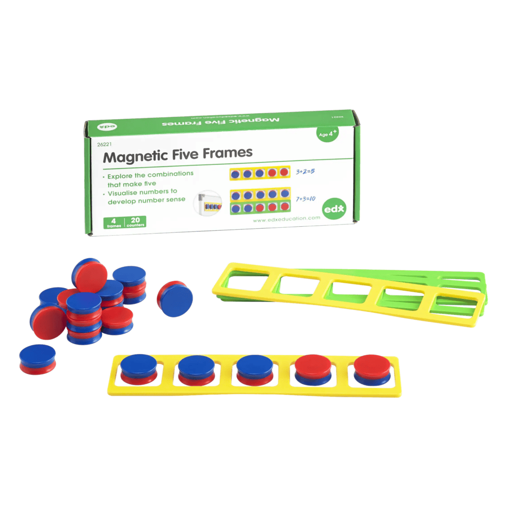Colorful magnetic addition and number development educational toy for kids.