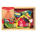 Colorful farm animal magnetic magnets set for kids, featuring cows, chickens, ducks, and more.