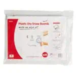 Plastic dry erase boards package