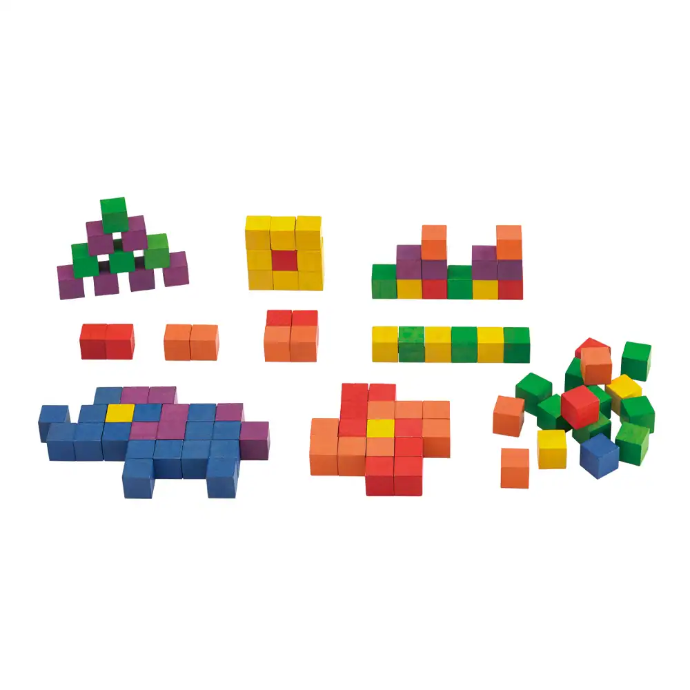 EDX-13548-1 مكعبات خشبية للعد - الصورة 1