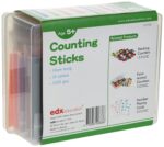 Colorful counting sticks for educational activities, ideal for kids aged 5+ in classroom settings.