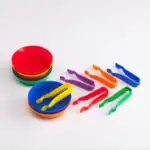 أوعية الفرز (6) والملاقط (6)