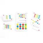 Bright colors and various shapes for engaging learning activities.