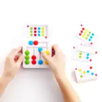 Colorful educational brain teaser game for kids.