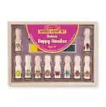 Wooden stamp set with colorful designs