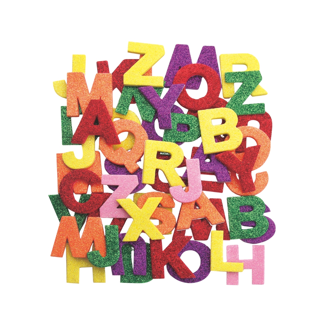 CA-499 أشكال إسفنجية وأرقام لامعة 142 قطعة - الصورة 1