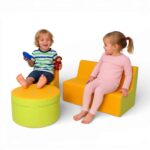 ⁦مجموعة أوندرا ميني | كرسيان، أريكة واحدة وكرسي طاولة للأطفال⁩ - الصورة ⁦2⁩