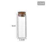 أنبوب زجاجي 2.2X6 سم، 12 مل