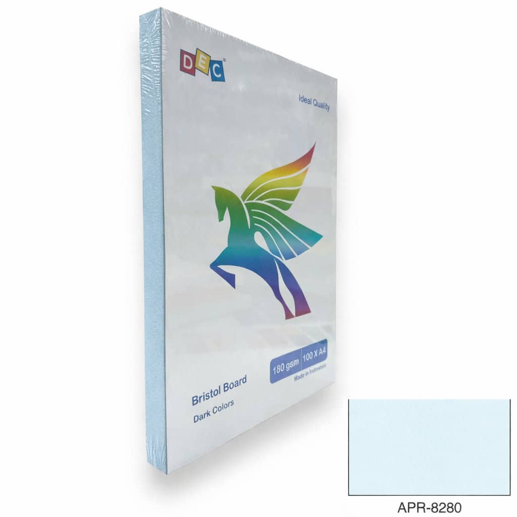 APR-8280 A4 Brief Card 180gsm – 100 Sheets – Powder Blue - Image 1