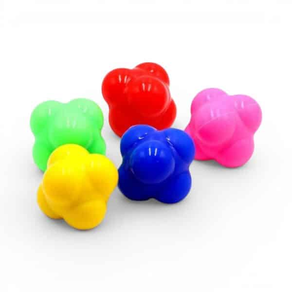 Hexagon Reaction Ball 6.5cm — Silicone Agility & Reflex Training Ball