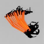 V-Style Fixed Agility Ladder 6m / 12 Rungs — Speed Training with Carry Bag