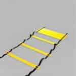 Adjustable Agility Speed Ladder 10m / 20 Rungs — with Pegs, Hooks & Carry Bag