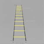 Adjustable Agility Speed Ladder 10m / 20 Rungs — with Pegs, Hooks & Carry Bag