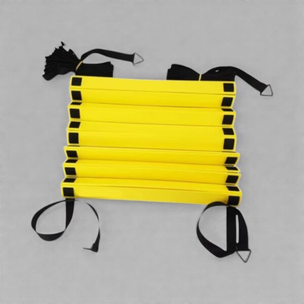 Adjustable Agility Speed Ladder 10m / 20 Rungs — with Pegs, Hooks & Carry Bag