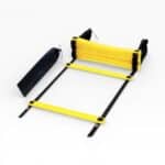 Adjustable Agility Speed Ladder 4m / 8 Rungs — with Pegs, Hooks & Carry Bag