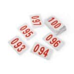 Athlete Race Bib Numbers 18×25cm — Set of 10 Sport Numbers