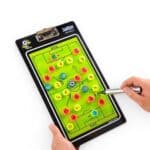 Soccer Coaches Tactic Clipboard — Magnetic Whiteboard with Eraser