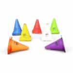 Football Training Cone 18cm — Soft Plastic Agility Marker