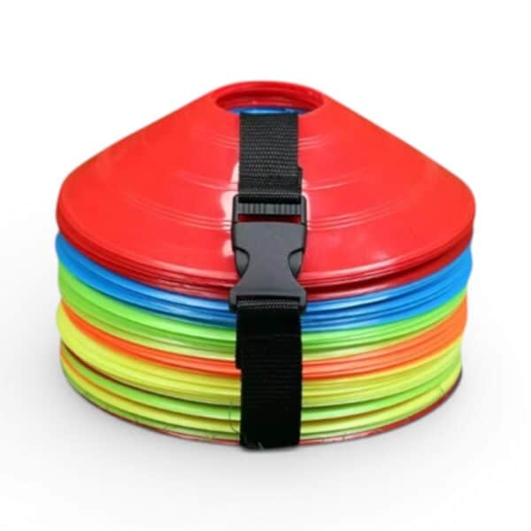 Disc Cone Set 50pcs with Carry Strap & Mesh Bag — 22g Soccer Training Markers