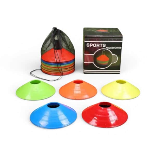 Disc Cone Set 50pcs with Carry Strap & Storage Box — Soccer Training Markers