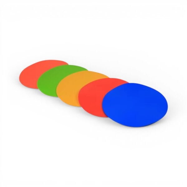 Flat Disc Spot Markers 23cm (9 inch) — Soccer & Agility Training Floor Discs