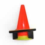 Football Training Cones 18cm — Set of 6 with Storage Box