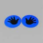 Palm Print Floor Spot Markers 20cm — Sensory Training Pair (Set of 2)
