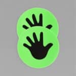 Palm Print Floor Spot Markers 20cm — Sensory Training Pair (Set of 2)