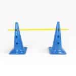 Hurdle Set with 52cm Cones, 1.5m Pole & 2 Racks — Soccer Agility Training