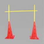 Hurdle Set with 52cm Cones, 1.5m Pole & 2 Racks — Soccer Agility Training