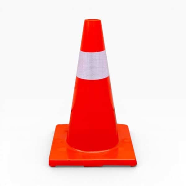High-Visibility Traffic Safety Cone 45cm — Road Barrier & Field Marker