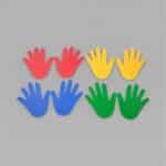 Soft Palm Handprint Markers — Kids Sensory Integration Training (Set of 2)