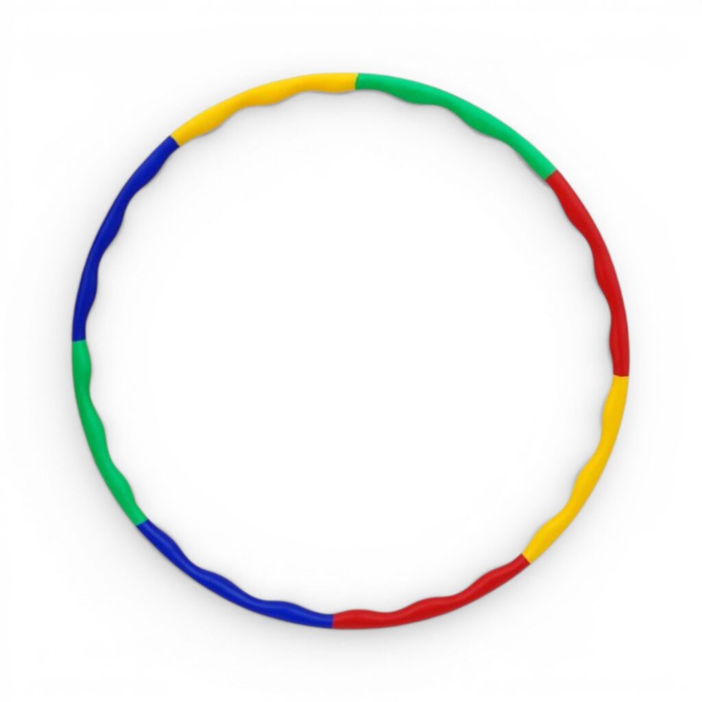 Multi-Color Splicing Hula Hoop 80cm — PE Rhythm Sport Hoop
