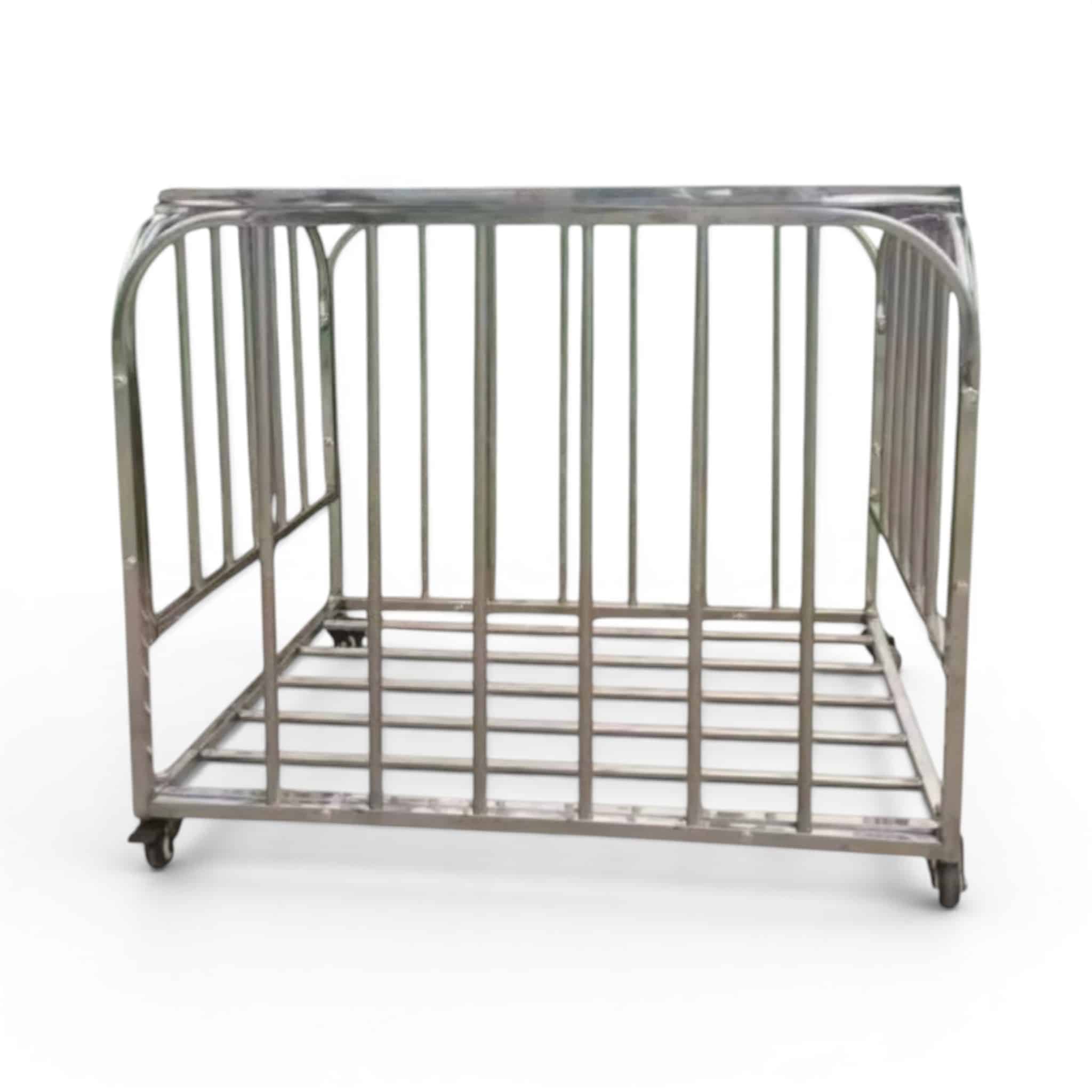 SPE-STO-SA186-M-CHR-4.jpg Chrome Stainless Steel Ball Trolley (Medium) — Compact Ball Cart