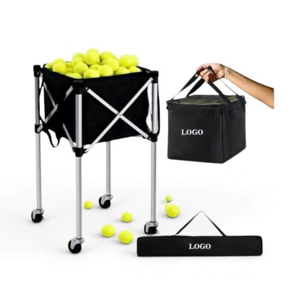 Lightweight Portable Tennis Ball Cart — Court Storage Trolley