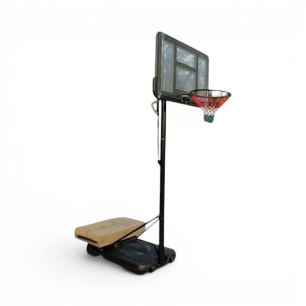 Teen Adjustable Basketball Hoop Stand 1.6–2.1m — Outdoor Portable with Crane Handle