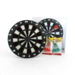 Safe Black Dart Board 43cm — Family Dart Game