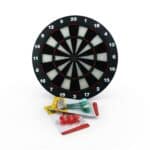 Safe Black Dart Board 43cm — Family Dart Game