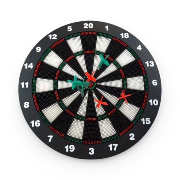 Safe Black Dart Board 43cm — Family Dart Game