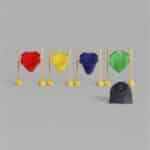 Pitch Frame Target with 10 Sandbags — Throw & Aim Sport Game