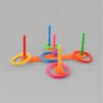 Plastic Hoop Ring Toss Game — Indoor Kids Toss Set with 5 Rings