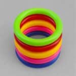 Plastic Hoop Ring Toss Game — Indoor Kids Toss Set with 5 Rings