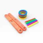 Plastic Hoop Ring Toss Game — Indoor Kids Toss Set with 5 Rings