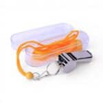Metal Referee Whistle with Lanyard — Football & Sport Whistle