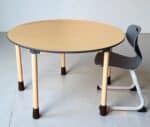 Wooden Deluxe Round Table 120x73-79cm - Image 2