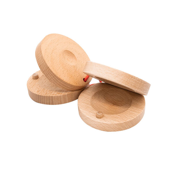 Handle Castanets 5.7 cm | Single-Hand Castanets for Nurseries