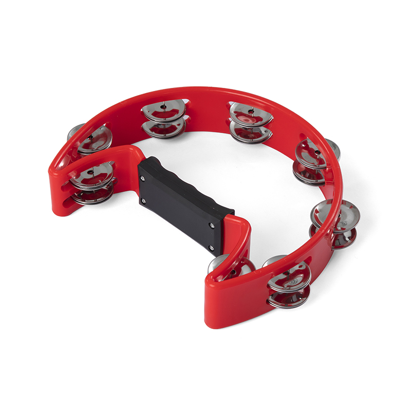 WIS-GEN-3BIY1018 D-Shaped Tambourine 10.3×26 cm | Headless Jingle Tambourine