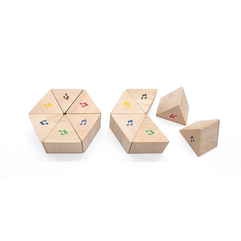 WIS-GEN-3BIY1028 Sensory Music Building Blocks | Sound & Texture Block Set